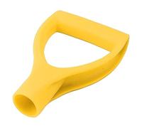 HUSHUI Poignée de Pelle D Grip en Plastique Poignée de Pelle à Neige Ergonomique Légère pour Le Jardinage et Le Déneigement 18.5x11.5cm (Jaune)