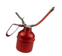 HUSHUI Pompe de Graissage Manuelle avec Levier Rouge pour une Lubrification Efficace des Machines et des Véhicules en Fer Durable (400 ml)