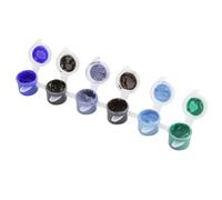 HUSHUI Poudre Thermochromique à Pigments Changeant de Couleur, Idéale pour le Bricolage, Six Couleurs, 3 G X 6, sans Danger pour la Maison et les Salons de manucure.