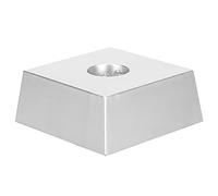 HUSHUI Présentoir à 7 Bases Lumineuses LED Colorées, Petit Support de Lumière Trapézoïdal en Cristal pour Exposer des Bijoux et des Poupées, Plastique Durable, 6,5 X 6,5 X 2, Cm