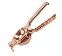 HUSHUI Presse-Citron, Presse-Agrumes à Main en Acier Inoxydable avec Poignée Ergonomique en Silicone et Poignée Ultra Longue pour la Cuisine au Citron, aux Agrumes et au Citron Vert (Or rose)