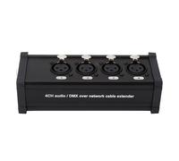 HUSHUI Prolongateur de Boîte de Câble XLR Premium Multifonctionnel 4 Canaux pour la Production de Scène en Alliage D'aluminium 1 Paquet
