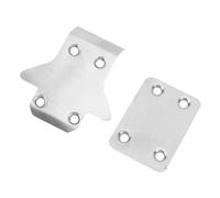 HUSHUI Protecteur D'armure de Châssis RC en Acier Inoxydable, Plaque Antidérapante Durable pour MP10 MP9E, Ensemble de 2 Pièces