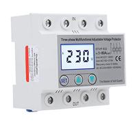 HUSHUI Protecteur de Tension Réglable STVP-932, Protecteur Multifonctionnel de Surtension et de sous-Tension pour équipement électrique 230V 400VAC (80A)