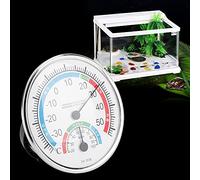 HUSHUI Psychromètre pour Reptiles 2 en 1 avec Surveillance de Haute Précision pour les Enclos Intérieurs, Matériau ABS Facile à Utiliser, Type Bureau ou Suspendu