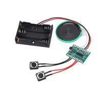 HUSHUI Puce Enregistrable Sonore de 4 Minutes, Module Sonore de Musique DIY avec Bouton de Commande, pour Cartes de Vœux, Coffrets Cadeaux, Cadres Photo, Album