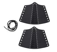 HUSHUI Punk Bracer, Brassard Rétractable Extérieur pour Motocyclistes Chasseurs Combattants, Cordon de Serrage Réglable pour la Protection et la Décoration du Poignet