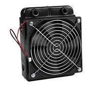 HUSHUI Radiateur de Refroidissement à Eau CPU Ultra Léger avec 18 Tubes et Ventilateurs de 120 Mm pour Refroidissement D'ordinateur en Aluminium Noir (120mm)