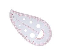 HUSHUI Règle de Courbe Française, Outil de Mesure de Couture Multifonctionnel pour la Création de Patrons et le Dessin, avec Plastique Léger et Durable, pour les Designers Tailleurs