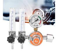 HUSHUI Régulateur de Pression D'argon, Double Tube en Alliage de Zinc avec Poignée Antidérapante et Film Anti-rayures, pour équipement de Soudage avec Filetage Femelle G5 8 Pouces