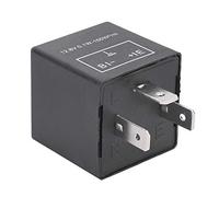 HUSHUI Relais de Clignotant LED Réglable à 3 Broches 12,8 V, Contrôleur de Vitesse de Flash pour Voiture Moto, avec Tic-tac sans Bourdonnement