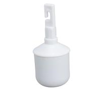 HUSHUI Remplacement de la Pointe de Canne à Roulettes de Type Crochet, Style de Crochet Blanc Durable pour une mobilité Fluide sur les Routes Artificielles, Matériau ABS, 1 X Pointe de Canne