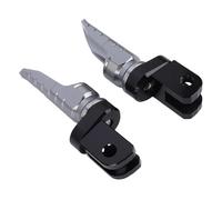 HUSHUI Repose-pieds Avant de Moto, Repose-pieds de Remplacement en Aluminium anodisé CNC 6063 pour G310R 2017 2025 et G310RR 2023 2025, avec Surface Texturée pour une Traction et une (Gris)