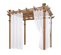 HUSHUI Rideau d'extérieur, Rideaux de Patio Aveugle d'extérieur, Rideaux d'extérieur imperméables Rideaux de Blocage du pour pergola de pergola de Porche de Chambre