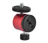 HUSHUI Rotule Pivotante à 360° Rotule DSLR Polyvalente et Robuste avec Mouvement Fluide pour Les Applications de Photographie et de Vidéographie (Rouge)