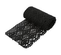 HUSHUI Ruban de Dentelle, Fil de Coton 4,5 M, Accessoires Décoratifs Exquis pour la Couture, avec Décoration de Vêtements pour Salle de Fête de Mariage, de Noël (Noire)