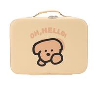 HUSHUI Sac de Maquillage Léger, Sac de Rangement Cosmétique en Cuir PU Fashion avec Plusieurs Diviseurs et Poches, pour Les Voyages ou Les Usages Quotidiens