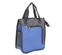 HUSHUI Sac D'épicerie Réutilisable isolé, Sac à Déjeuner en Tissu Oxford avec Compartiment Spacieux pour Le Travail Voyage Pique-Nique Bureau en Plein Air (Bleue)
