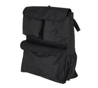 HUSHUI Sac D'organisateur Suspendu à Poussette Universelle, Rangement de Poussette de bébé en Tissu Oxford avec Porte-gobelet Plusieurs Poches, S'adapte à Toutes les Poussettes (Noir)