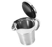 HUSHUI Saucière 750ML avec Couvercle, Pichet à Sauce en Acier Inoxydable à Double Paroi pour le Dîner de Thanksgiving, Acier Inoxydable 304, Conception Ergonomique