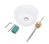 HUSHUI Scie Cloche avec Foret à Arbre de 125 Mm, Kit de Coupe-trou pour Métal, Acier allié, pour Percer du Bois Massif, du contreplaqué, des Cloisons Sèches (35 mm / 1,38 pouces)