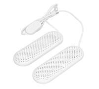 HUSHUI Sèche-Chaussures USB, Déshumidificateur de Chaussures Portable avec Minuterie, Chauffe-chaussures en Céramique ABS pour Voyage en Dortoir à la Maison, Arrêt Automatique 3H 6H 9H, (Blanche)