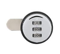 HUSHUI Serrure à Combinaison en Alliage de Zinc Durable, Mot de Passe à 3 Chiffres pour la sécurité de la Maison, Adaptée aux Tiroirs et aux Armoires (Argent)