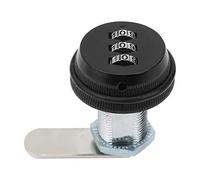 HUSHUI Serrure à Combinaison en Alliage de Zinc Durable, Mot de Passe à 3 Chiffres pour la sécurité de la Maison, Adaptée aux Tiroirs et aux Armoires (Noire)
