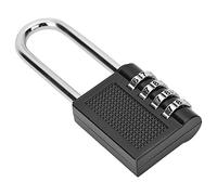 HUSHUI Serrure à Mot de Passe à Combinaison de 4 Chiffres, Mini Serrure Codée pour Porte D'armoire, Valise en Alliage de Zinc Noir 105x43x14mm