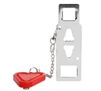 HUSHUI Serrure de Porte de Voyage, Dispositif Antivol de sécurité Rouge Portable pour Hôtel et Hébergement 125g