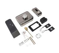 HUSHUI Serrure Intelligente de Porte, Entrée sans clé, étanche IP66, avec Empreinte Digitale, Mot de Passe, Déverrouillage par Carte, pour Usage Extérieur, Alliage de Fer