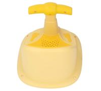 HUSHUI Siège de Bain pour bébé avec Ventouses Puissantes pour un Bain de bébé en Toute sécurité, Facile à Nettoyer et Utilisation Polyvalente en Plastique 1 unité (Jaune)
