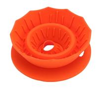 HUSHUI Silicone Verser sur du café Dripper, Tasse de Filtre à café Portable, Filtre à Main Pliable pour Voyager, Camping en Plein Air (Orange)