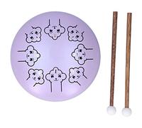 HUSHUI SLADE Tambour à Langue en Acier Instrument Portable pour Débutant avec Conception de Singe pour L'éducation Musicale Alliage D'acier de 5,5 Pouces (dessin animé violet)