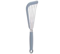 HUSHUI Spatule à Poisson en Silicone Antiadhésive, Retourneur Flexible pour Frire les œufs, Steak de Bœuf, 12,2x2,8 Pouces, en Acier Inoxydable, 1 Pièce (Grise)