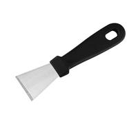 HUSHUI Spatule de Nettoyage de Cuisine en Acier Inoxydable, Pelle à Fumée Durable pour un Nettoyage Efficace dans le Réfrigérateur 1 Pièce (Noir de grande taille (pelle droite) 33g / 1,2oz)
