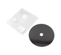 HUSHUI Stabilisateur CD DVD avec Conception en Fibre de Carbone, Réduit les Vibrations et le Bruit pour les Audiophiles, épaisseur 0,2 Mm, Convient à les Lecteurs à Chargement par le Haut et à (Noire)