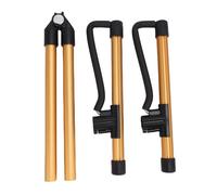 HUSHUI Stand de Guitare, Porte-écurie Portable en Alliage en Alliage en Aluminium avec Coussinets en Caoutchouc Souple pour Violon ukulélé Guitare (Or)