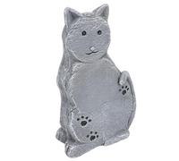 HUSHUI Statue Commémorative de Chat, Pierre Tombale Personnalisée pour Animaux de Compagnie avec Gravure pour Décoration Extérieure de Jardin, Cadeau de Sympathie pour la Perte