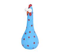 HUSHUI Statue de Poulet, Statues de Jardin en Résine Fabriquées à la Main avec Plumes et Becs Réalistes pour Décoration Artistique de Cour, Salon Extérieur, Cour (Bleu)