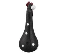 HUSHUI Statue de Poulet, Statues de Jardin en Résine Fabriquées à la Main avec Plumes et Becs Réalistes pour Décoration Artistique de Cour, Salon Extérieur, Cour (Noire)