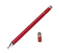 HUSHUI Stylet 2 en 1 Stylet Numérique à Réponse Rapide de Haute Précision pour Téléphones Mobiles Tablettes en Alliage D'aluminium Léger (Rouge)