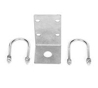 HUSHUI Support D'antenne D'autoradio, Pince en U en Acier Inoxydable avec Aspect Lisse pour Antennes Radio Montées sur Véhicule, Installation sur Balcon ou Tube