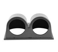 HUSHUI Support de Compteur Universel 52mm/2 Pouces, ABS de Haute qualité, Support de Jauge de Voiture pour Tout Véhicule, Conception en Fiber de Carbone, 1 Pièce