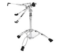 HUSHUI Support de Cymbale Support de Tambour Double Couche Pliable Ajustable pour Caisse Claire Ethérée Fer Argent 1 Unité