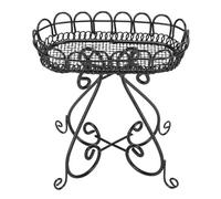 HUSHUI Support de Fleur Miniature, Support de Fleur de Maison de Poupée de Fer, Accessoires Miniatures Réalistes de Meubles de Support D'usine pour Le Salon