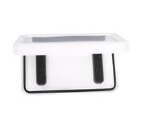 HUSHUI Support de Téléphone de Douche, Support Mural étanche et Rotatif pour écran Tactile, pour Téléphones Portables Universels, ABS 19,5x11cm