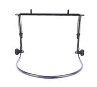 HUSHUI Support D'harmonica Réglable en Acier, Support Polyvalent pour Harmonicas à 10 et 24 Trous, Noir, 1 Paquet