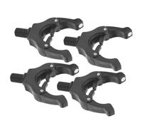 HUSHUI Support Magnétique Tête de Canne à Pêche, Support de Repos de Queue, Outil Durable pour Les Pêcheurs, Matériau ABS Vert Lumineux, 4 Pièces (Noire)