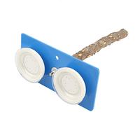 HUSHUI Support Mural en Plastique pour Oiseaux, avec Ventouses, pour Douche, Voyage à L'extérieur, Installation Facile, Durable et Non Toxique (Zanthoxylum bungeanum)